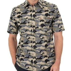 Genuine Dickies Ripstop Woven Camo Short Sleeve Men’s Shirt